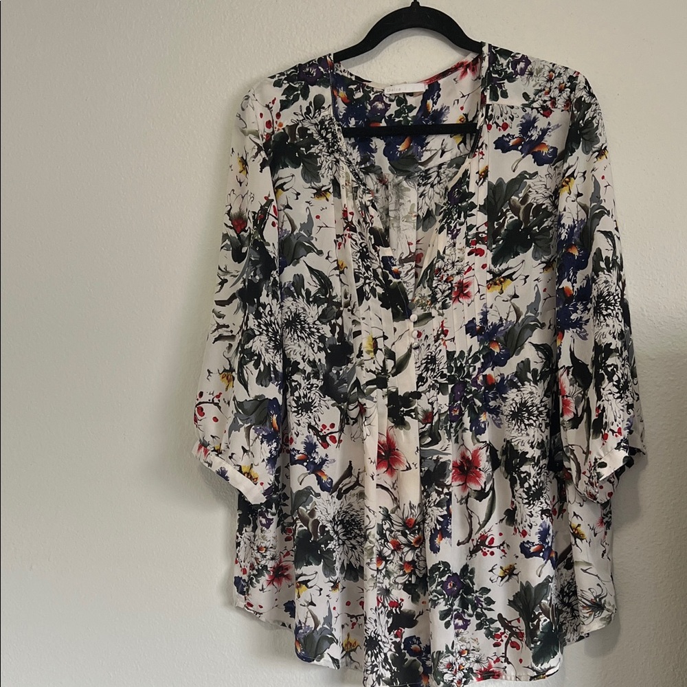 Dalia Floral Blouse 2X